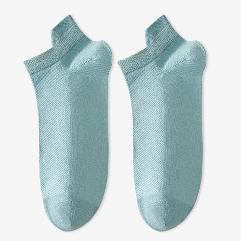Chaussettes basses en coton doux (6 paires) - Bleu ciel - EU38-45 (US5-11) - image 9