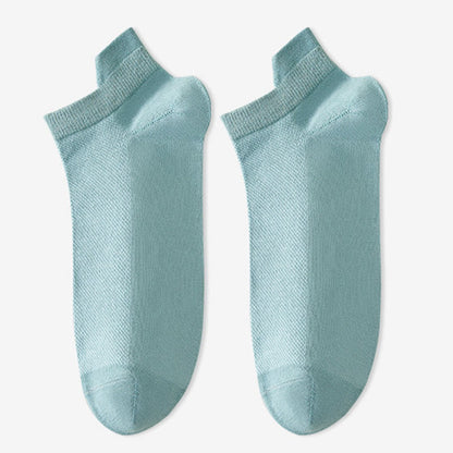 Chaussettes basses en coton doux (6 paires) - Bleu ciel - EU38-45 (US5-11) - image 9