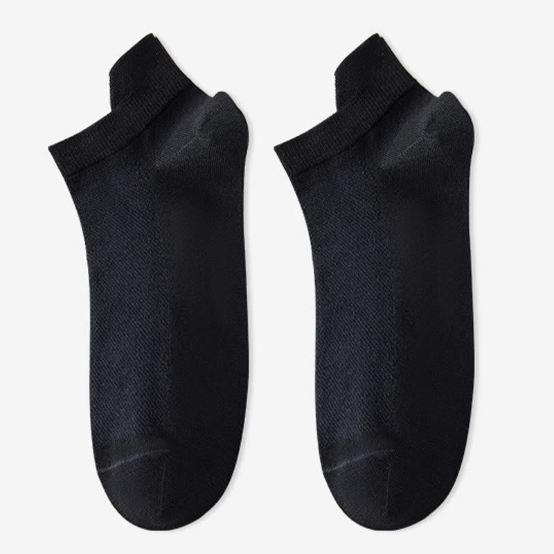 Chaussettes basses en coton doux (6 paires) - Noir - EU38-45 (US5-11) - image 7