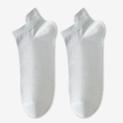 Chaussettes basses en coton doux (6 paires) - Gris clair - EU38-45 (US5-11) - image 8