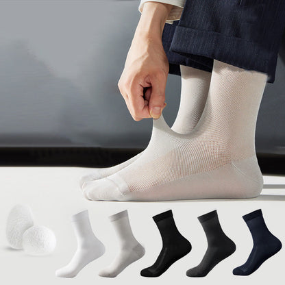 Chaussettes classiques en maille grande taille (5 paires)