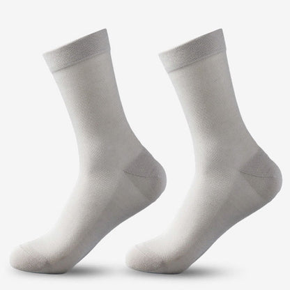 Chaussettes classiques en maille (5 paires) - Gris clair - EU38-45 (US5-11) - image 9