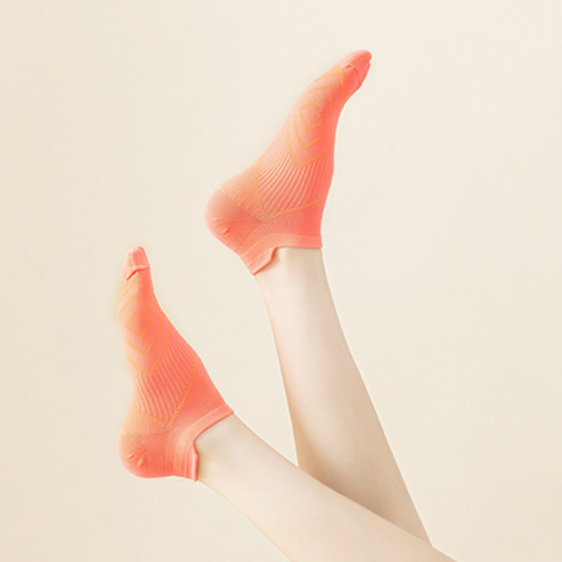 Chaussettes de compression souples pour la course à pied, grande taille (5 paires)