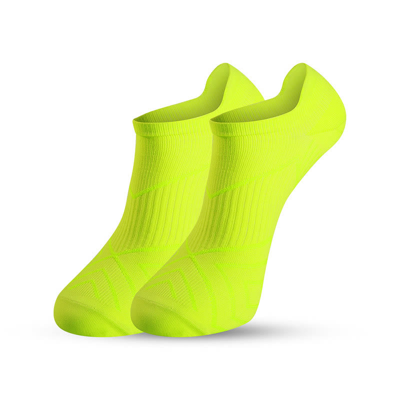 Chaussettes de compression souples pour la course à pied, grande taille (5 paires) - Vert - EU41-45 (US7.5-11) - image 6