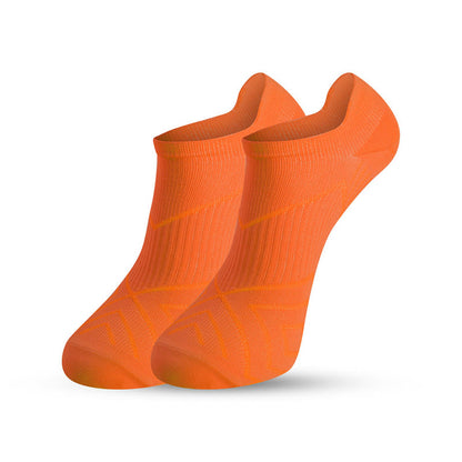 Chaussettes de compression souples pour la course à pied, grande taille (5 paires) - Orange - EU41-45 (US7.5-11) - image 7