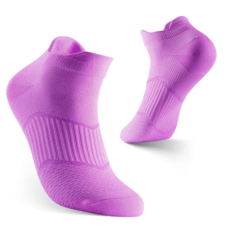 Chaussettes de compression à séchage rapide pour la cheville, grande taille (8 paires) - Violet - EU37-45 (US4-11) - image 5