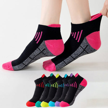 Chaussettes de compression à la cheville, grande taille, résistantes à la décoloration (6 paires)