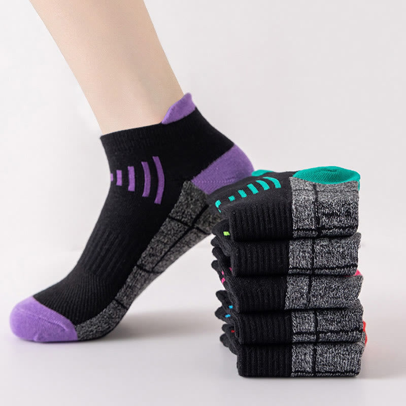 Chaussettes de compression à la cheville, grande taille, résistantes à la décoloration (6 paires)