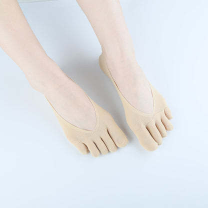 Chaussettes d'alignement évacuant l'humidité (5 paires) - Nu - EU36-40 (US3-7) - image 1