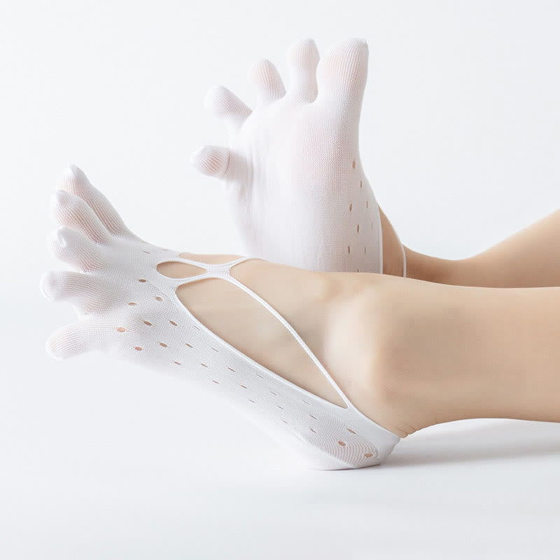 Chaussettes d'alignement souples en maille grande taille (5 paires)