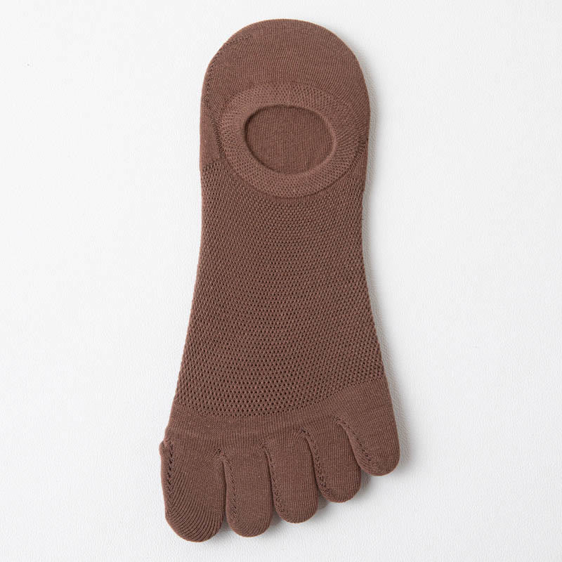 Chaussettes d'alignement en maille (6 paires) - Brun - EU37-43 (US4-9) - image 14