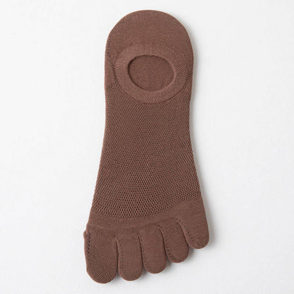 Chaussettes d'alignement en maille (6 paires) - Brun - EU37-43 (US4-9) - image 14