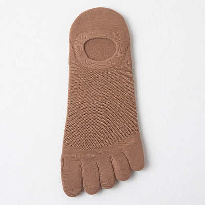 Chaussettes d'alignement en maille (6 paires) - Café - EU37-43 (US4-9) - image 19