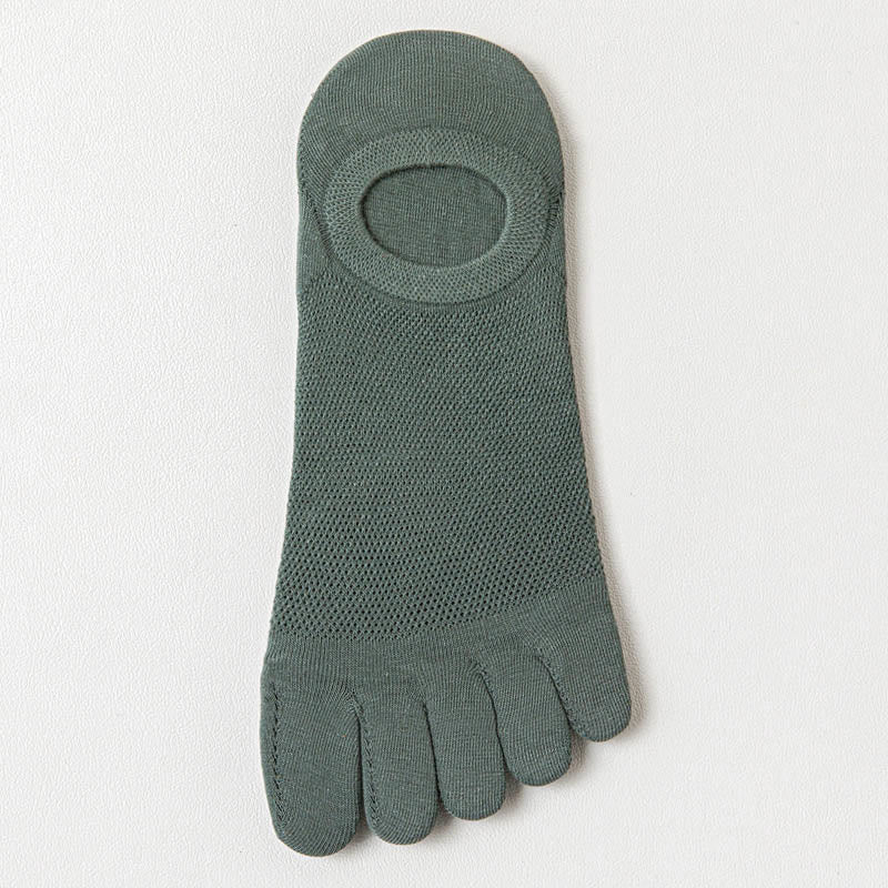 Chaussettes d'alignement en maille (6 paires) - Vert foncé - EU37-43 (US4-9) - image 15