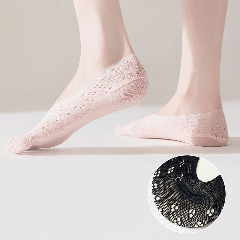 Chaussettes d'alignement en soie glacée grande taille (5 paires)
