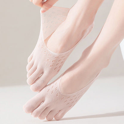 Chaussettes d'alignement en soie glacée grande taille (5 paires)