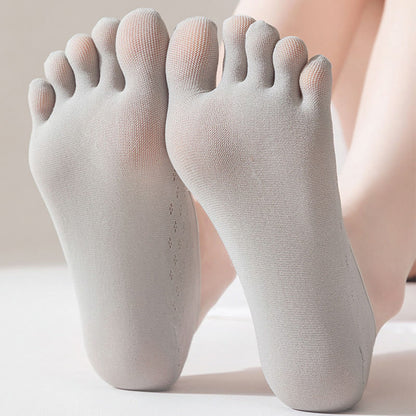 Chaussettes d'alignement en soie glacée grande taille (5 paires)
