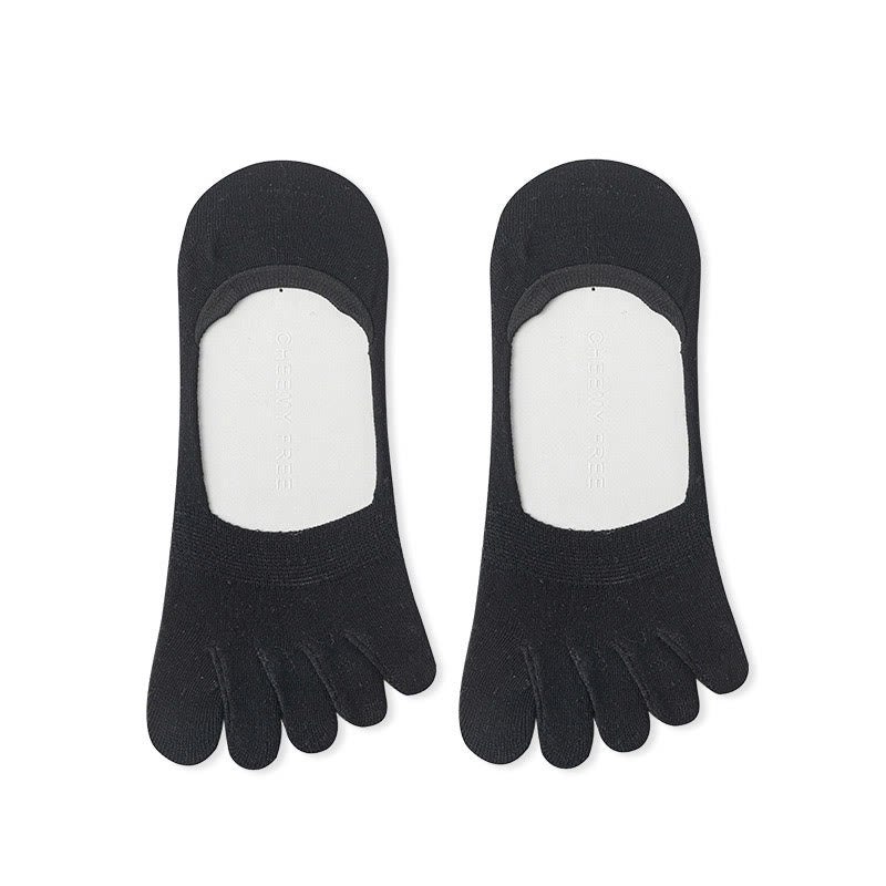 Chaussettes d'alignement de couleur unie (4 paires) - Noir - EU39-43 (US6-9) - image 8