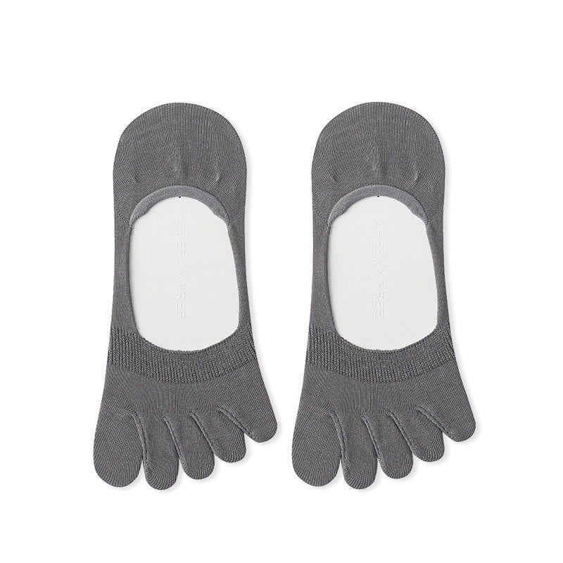 Chaussettes d'alignement de couleur unie (4 paires) - Gris foncé - EU39-43 (US6-9) - image 11