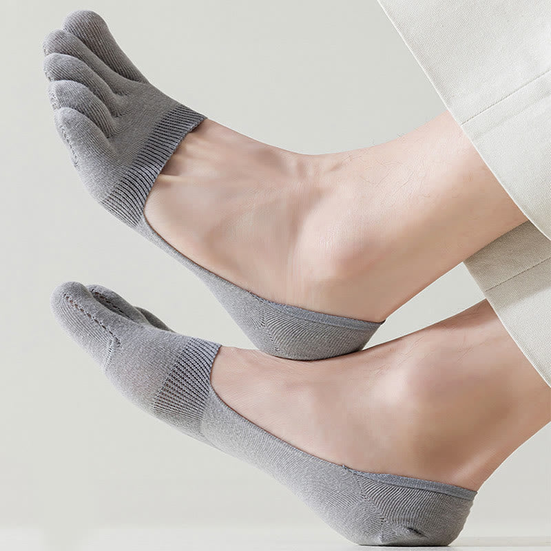 Chaussettes d'alignement de couleur unie (4 paires) - image 7