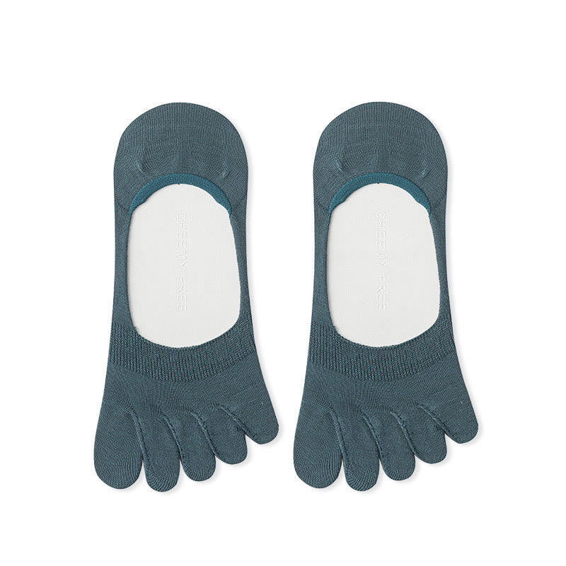 Chaussettes d'alignement de couleur unie (4 paires) - Lac Bleu - EU39-43 (US6-9) - image 12