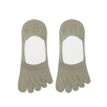 Chaussettes d'alignement de couleur unie (4 paires) - Vert armée - EU39-43 (US6-9) - image 13