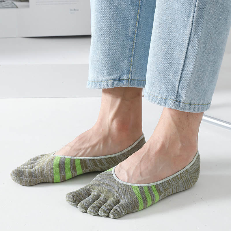 Chaussettes rétro-alignées (5 paires) - Vert - EU39-44 (US6-10) - image 5