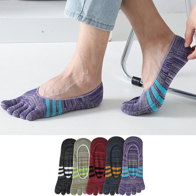 Chaussettes rétro-alignées (5 paires) - Multicolore - EU39-44 (US6-10) - image 0