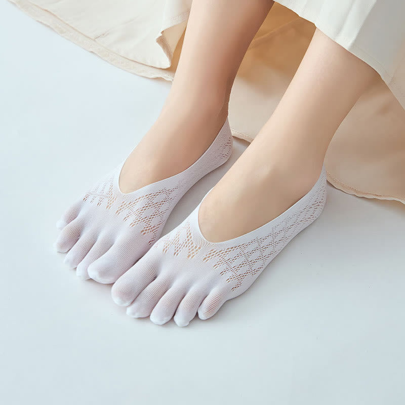 Chaussettes d'alignement antidérapantes (5 paires) - Blanc - EU36-40 (US3-7) - image 10