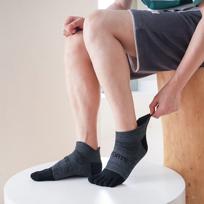 Chaussettes d'alignement sportif (5 paires) - Gris foncé - EU39-45 (US6-11) - image 8