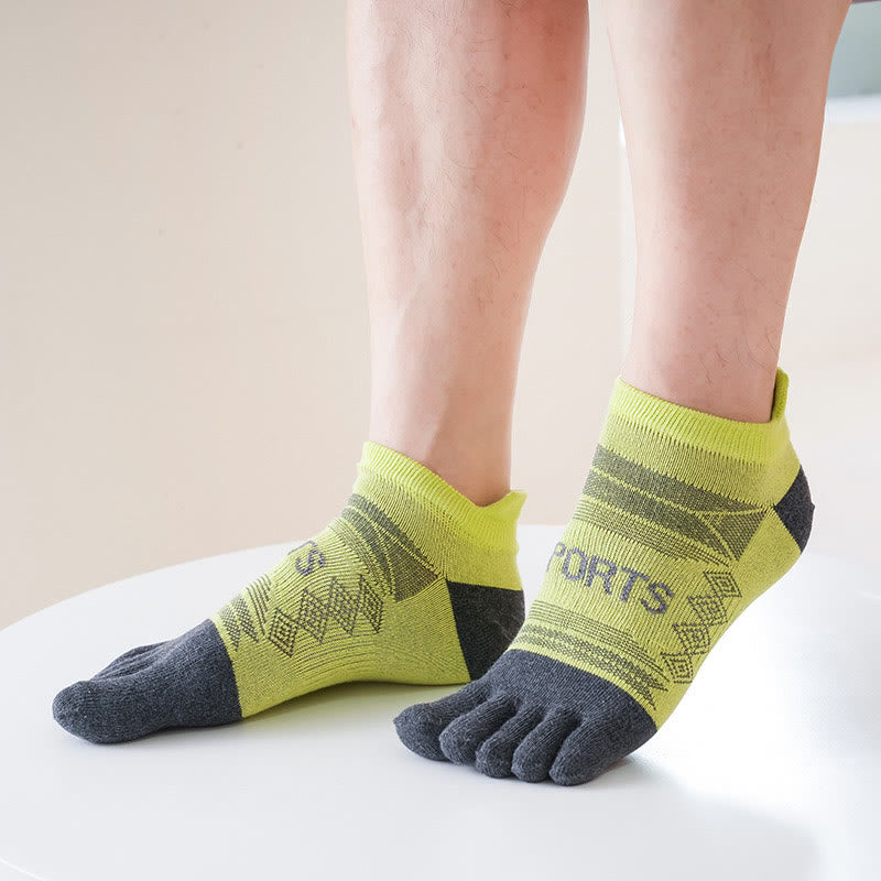 Chaussettes d'alignement sportif (5 paires) - Vert - EU39-45 (US6-11) - image 2