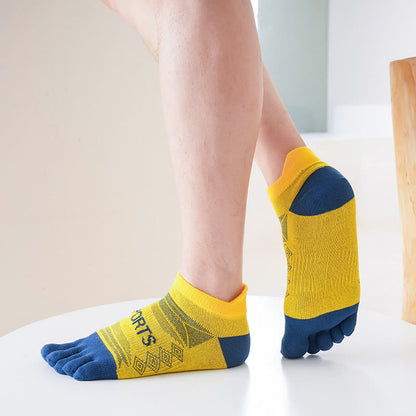 Chaussettes d'alignement sportif (5 paires) - Jaune - EU39-45 (US6-11) - image 10