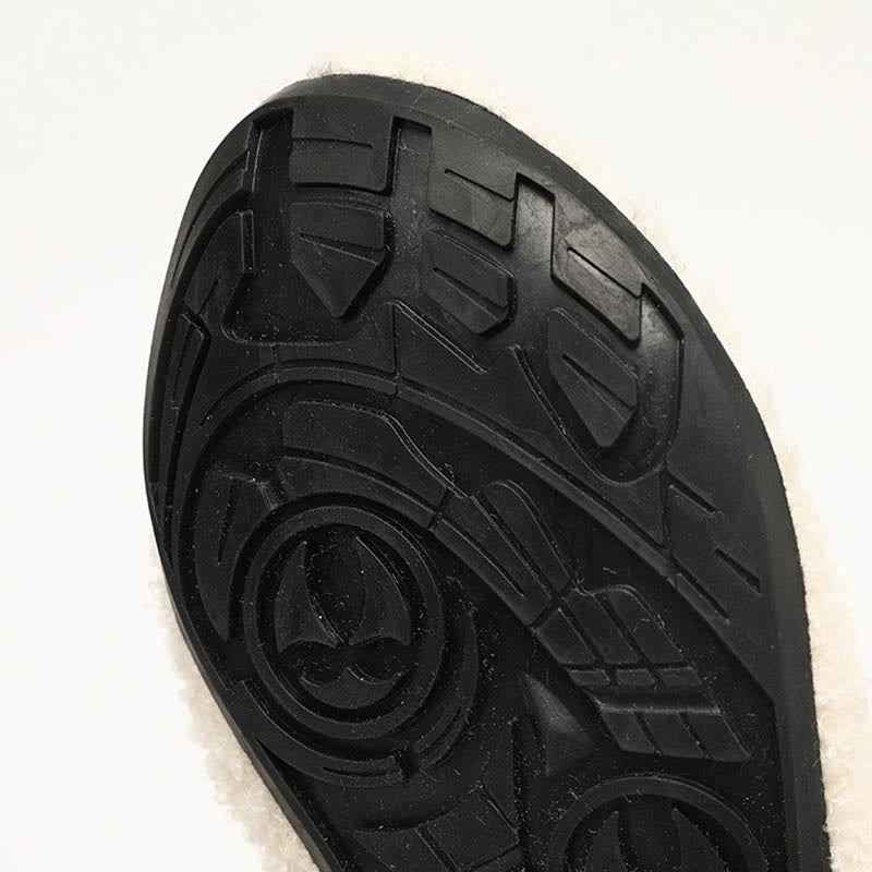 Chaussettes chaussons en peluche de couleur unie grande taille