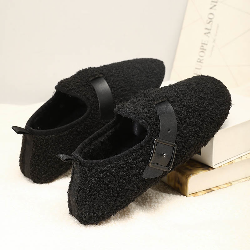 Chaussons-chaussettes à boucle grande taille