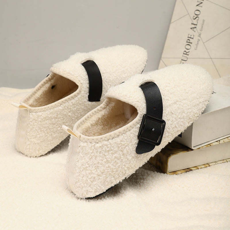 Chaussons-chaussettes à boucle grande taille