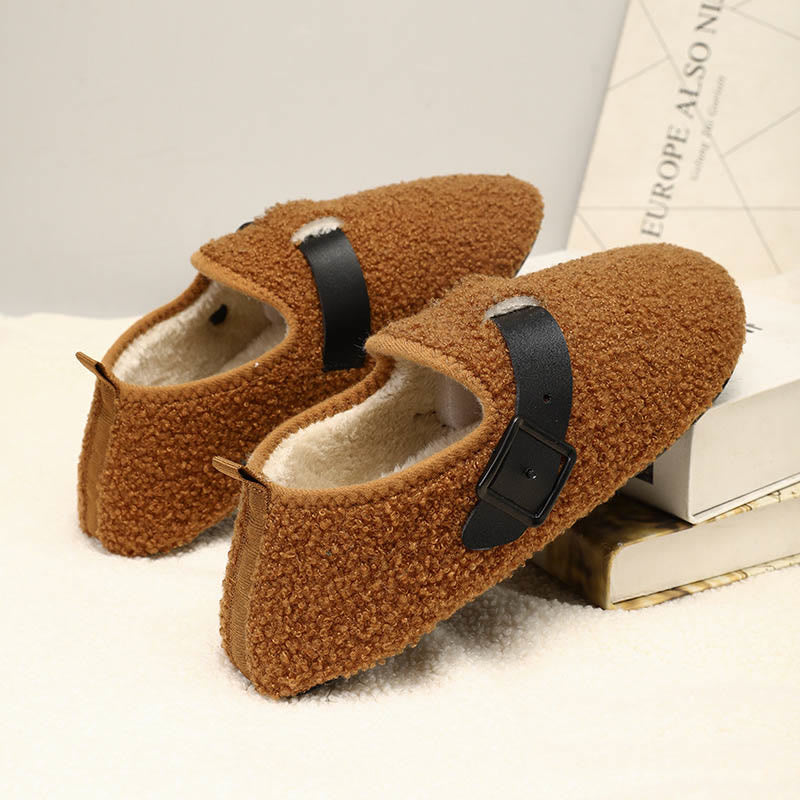 Chaussons-chaussettes à boucle grande taille - Brun - 3XL - image 7