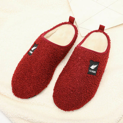 Chaussons classiques de couleur unie grande taille - Vin - 3XL - image 3