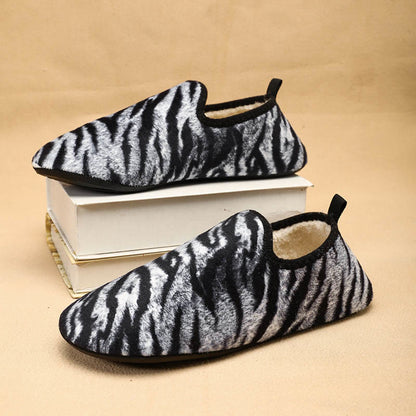 Chaussons-chaussettes tigre grande taille - Blanc - 3XL - image 5