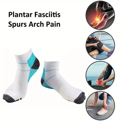 Chaussettes de sport élastiques de compression grande taille (10 paires)