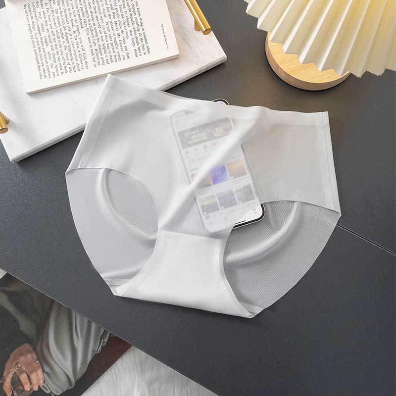 Culotte fine sans couture (paquet de 3) - Bleu - XL - image 4