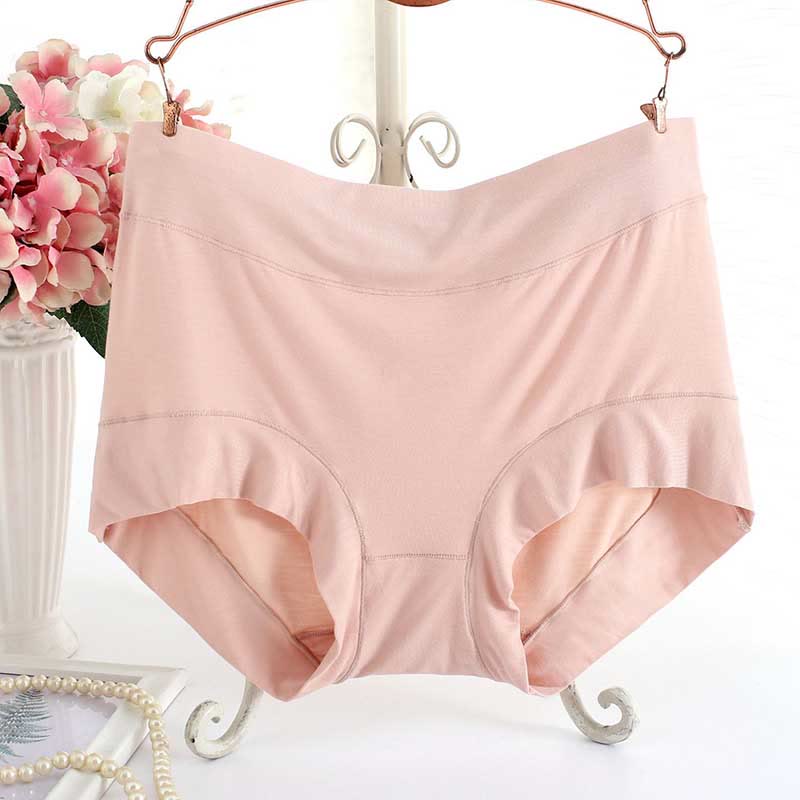 Culottes souples taille haute (paquet de 3) - Nu - XL - image 4