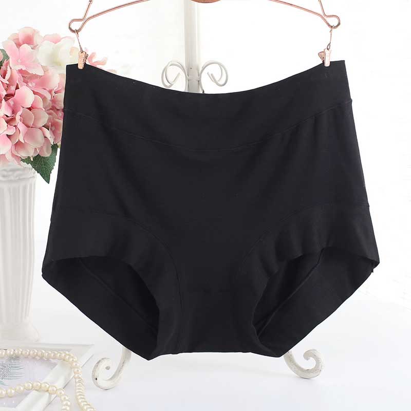Culottes souples taille haute (paquet de 3) - Noir - XL - image 2