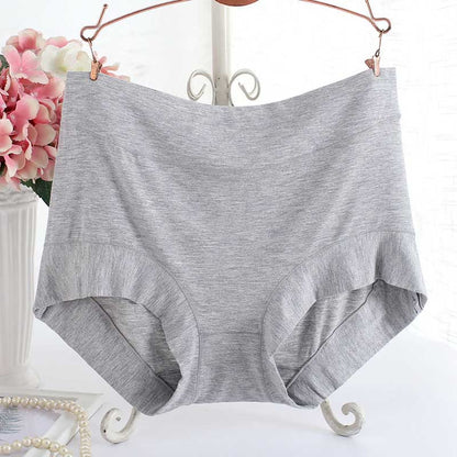 Culottes souples taille haute (paquet de 3) - Gris - XL - image 7