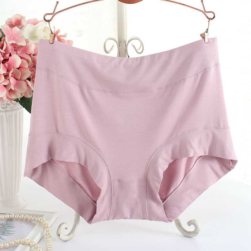 Culottes souples taille haute (paquet de 3) - Violet - XL - image 5