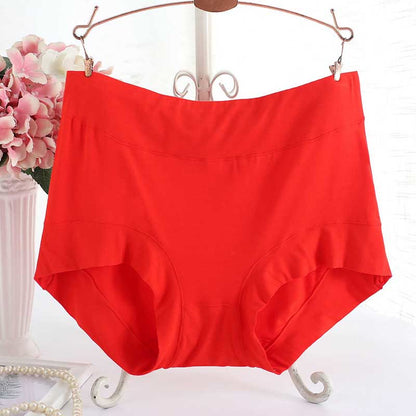 Culottes souples taille haute (paquet de 3) - Rouge - XL - image 1