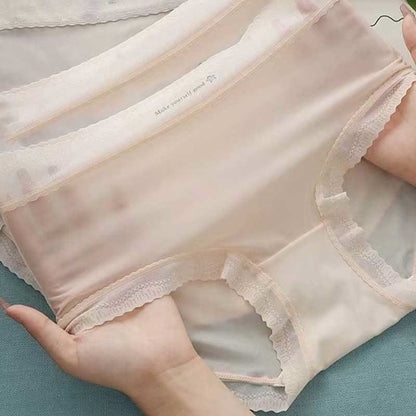 Culotte taille haute en soie glacée grande taille (lot de 5)