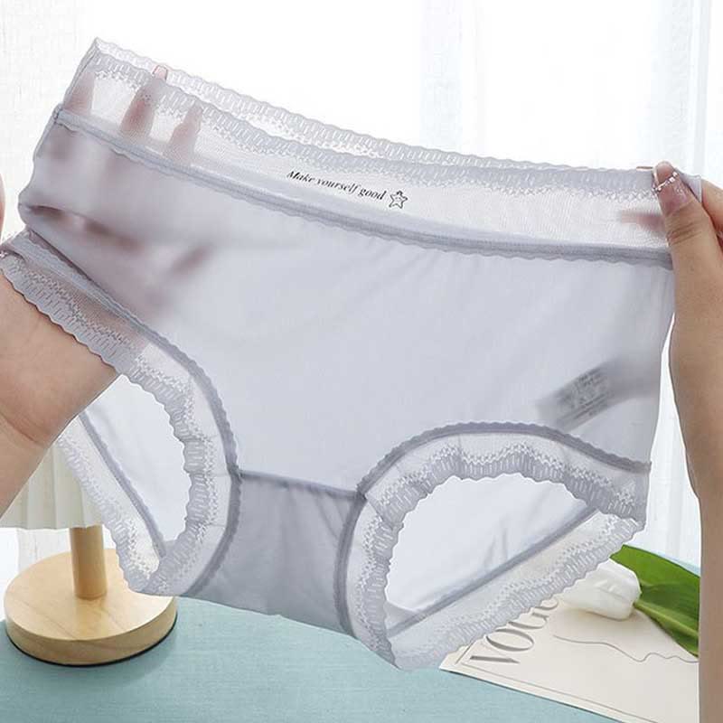 Culotte taille haute en soie glacée (paquet de 5) - image 5