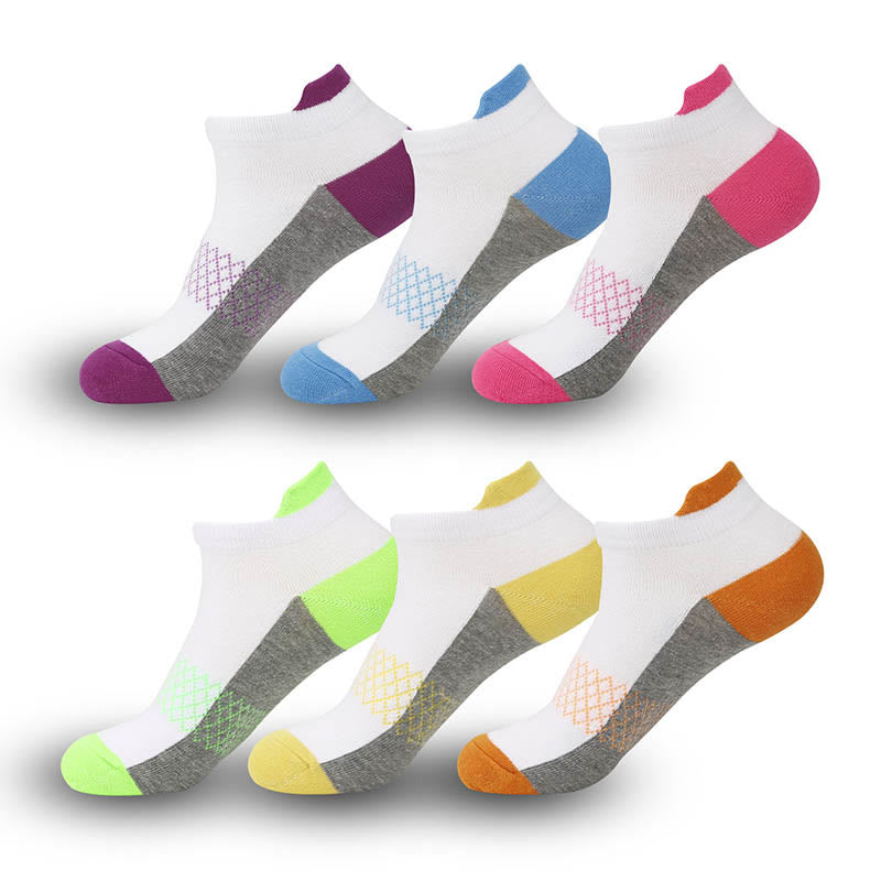 Chaussettes de compression anti-transpiration grande taille (6 paires) - Multicolore - EU36-44 (US3-10) - image 0