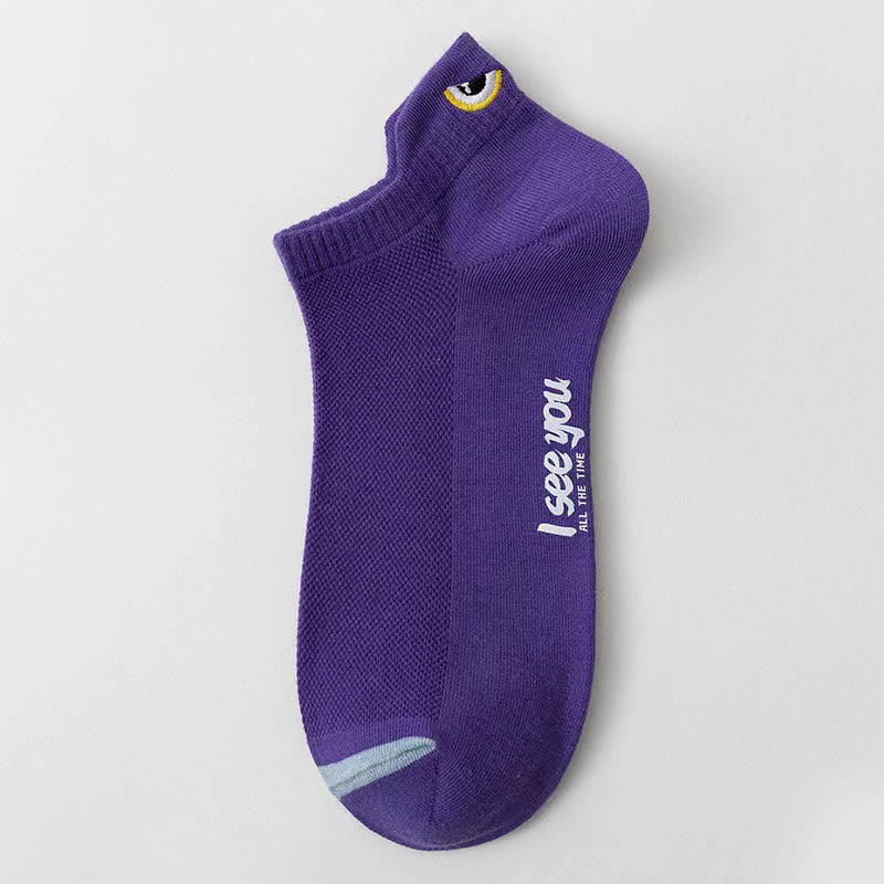 Chaussettes de compression à la cheville grande taille (10 paires) - Violet - EU39-44 (US6-10) - image 13