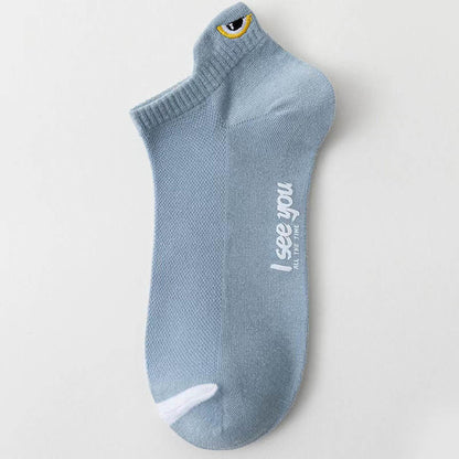 Chaussettes de compression à la cheville grande taille (10 paires) - Bleu clair - EU39-44 (US6-10) - image 16